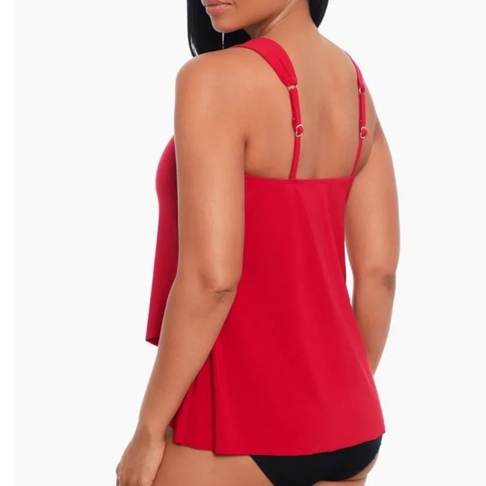 Miraclesuit Solid Dazzle Tankini Top DD Cup - Picture 9 of 10